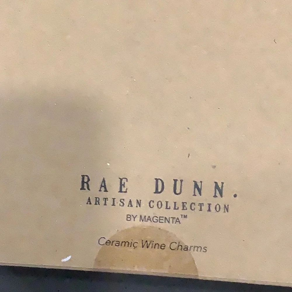 Rae DunnCeramic Wine Charms New - Picture 2 of 4